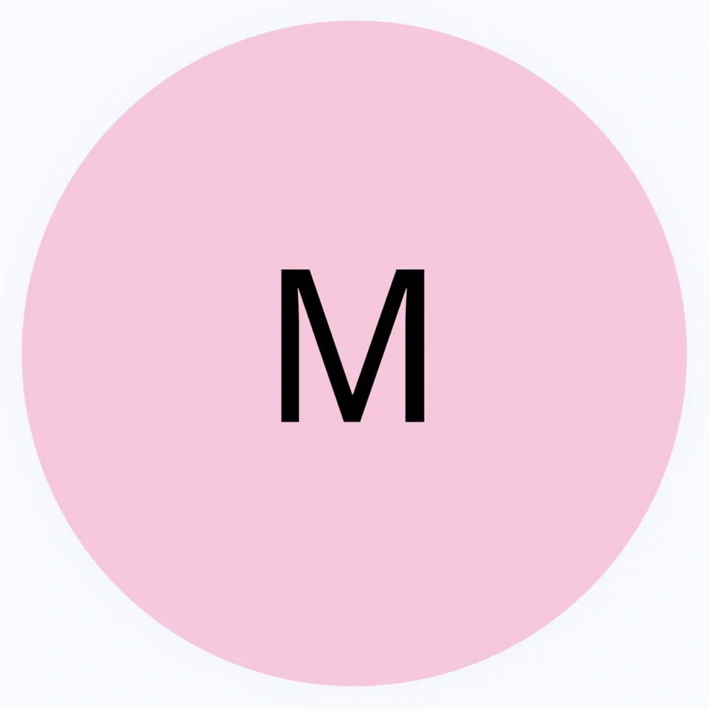 30 STICKERS - 2” ROUND - SIZE M LABELS - PINK